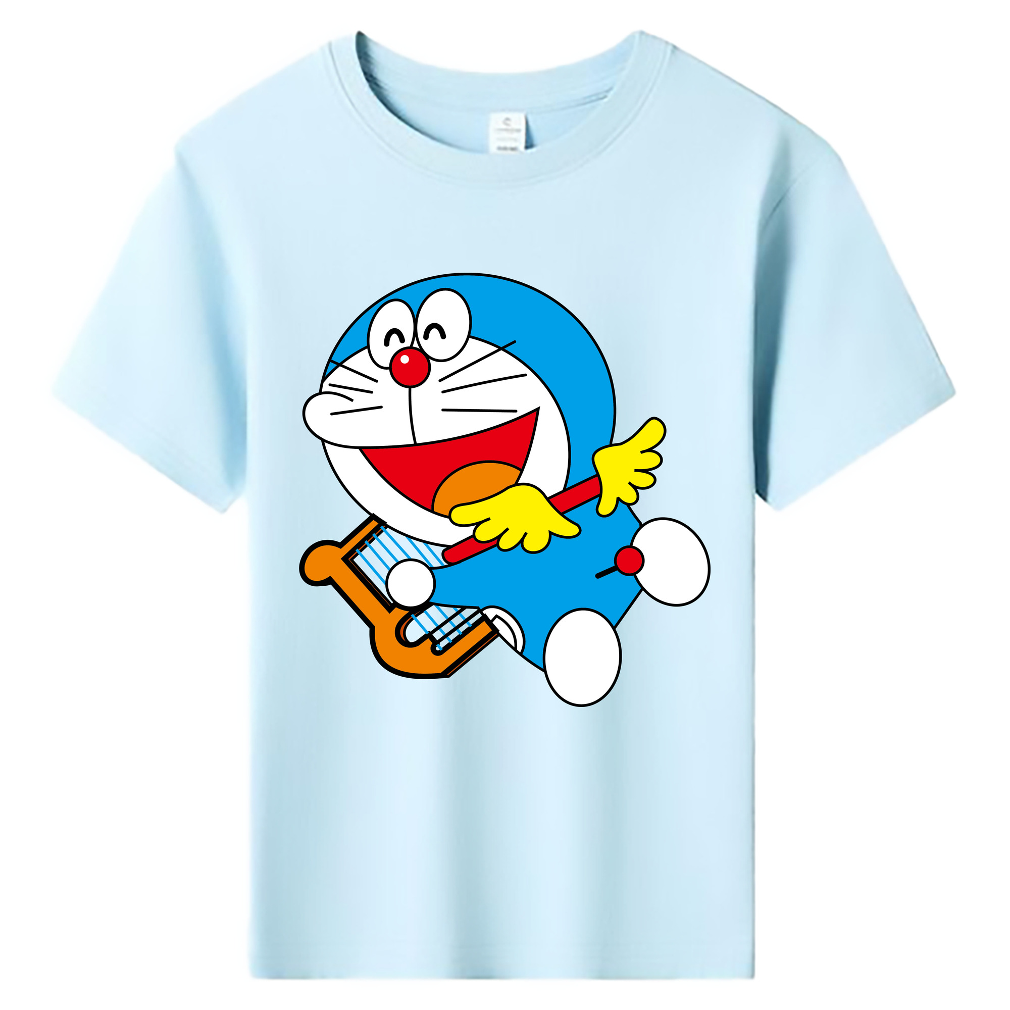 （画像用） ドラえもん Doraemon 綿100％キッズTシャツ（フロントプリント）